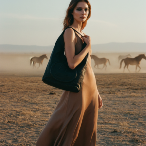Schwarze Hobo Bag von Taschendieb Wien
